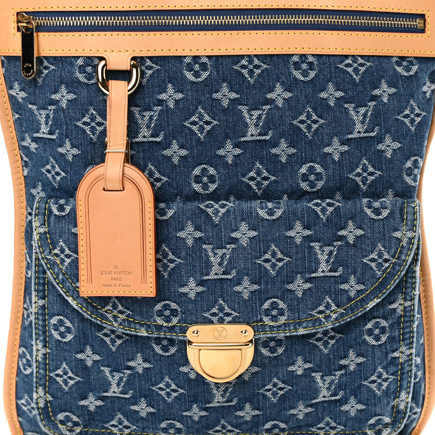 Louis Vuitton Monogram Denim Sac Plat 8 of 13