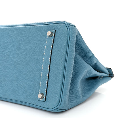 Hermes Togo Birkin 35 Blue Jean 10 of 11