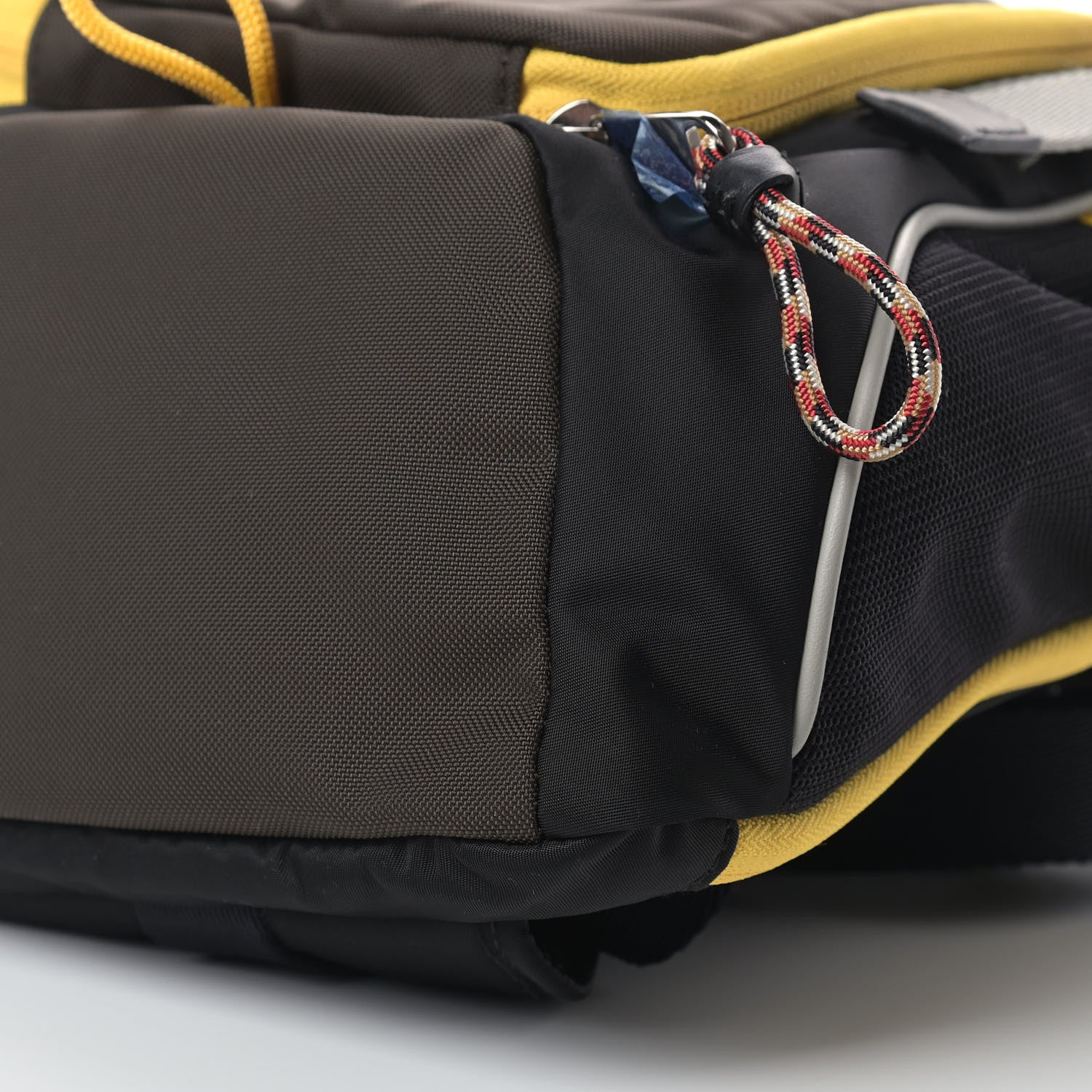 Burberry Nylon Medium Leo Sling Bag Black Yellow Grey 9 of 9