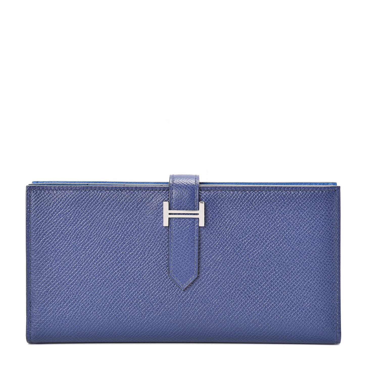 Epsom Bearn Verso Gusset Wallet Bleu Encre Zellige