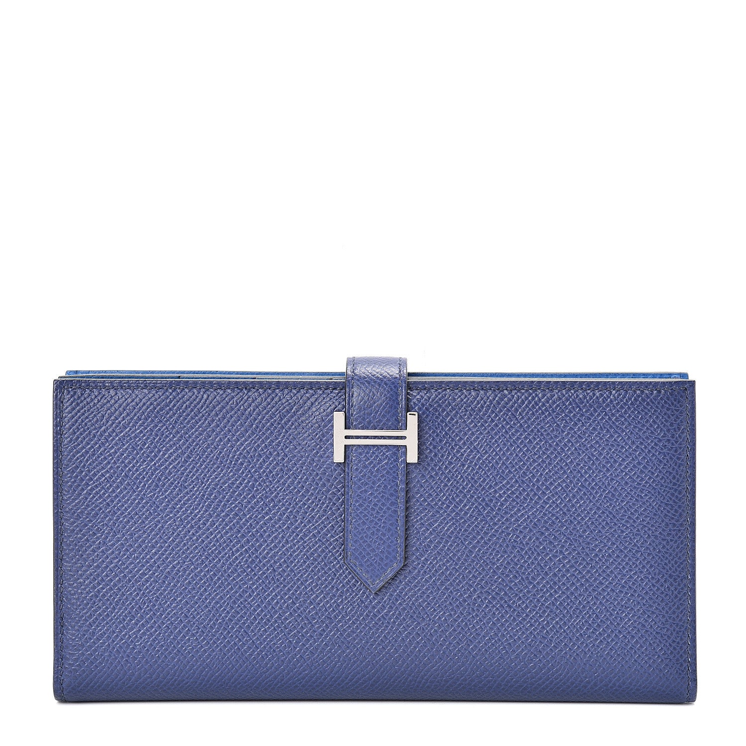 Hermes Epsom Bearn Verso Gusset Wallet Bleu Encre Zellige 1 of 8