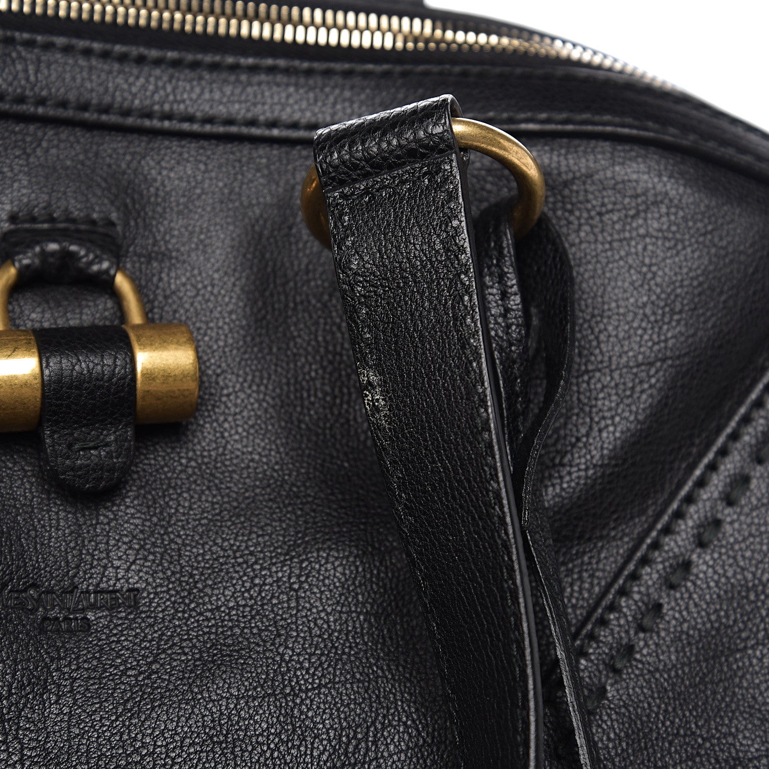 Saint Laurent Calfskin Oversized Muse Black 8 of 11