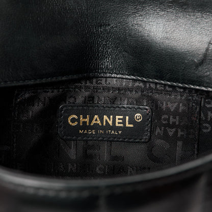Chanel Lambskin Quilted Mini Chocolate Bar Camellia Flap Black 6 of 11