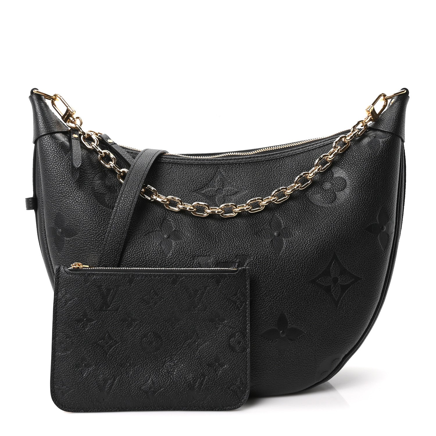 Louis Vuitton Empreinte Monogram Giant Loop Hobo Black 2 of 9