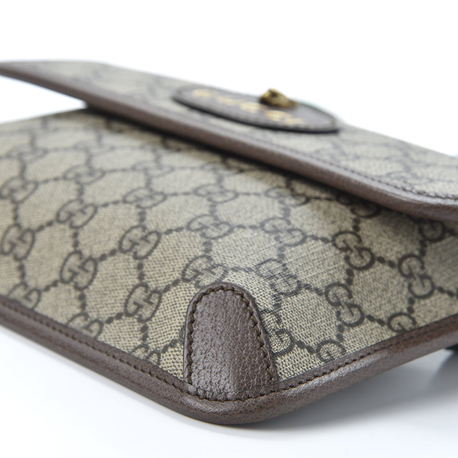 Gucci GG Supreme Monogram Neo Vintage Web Belt Bag Brown 6 of 9