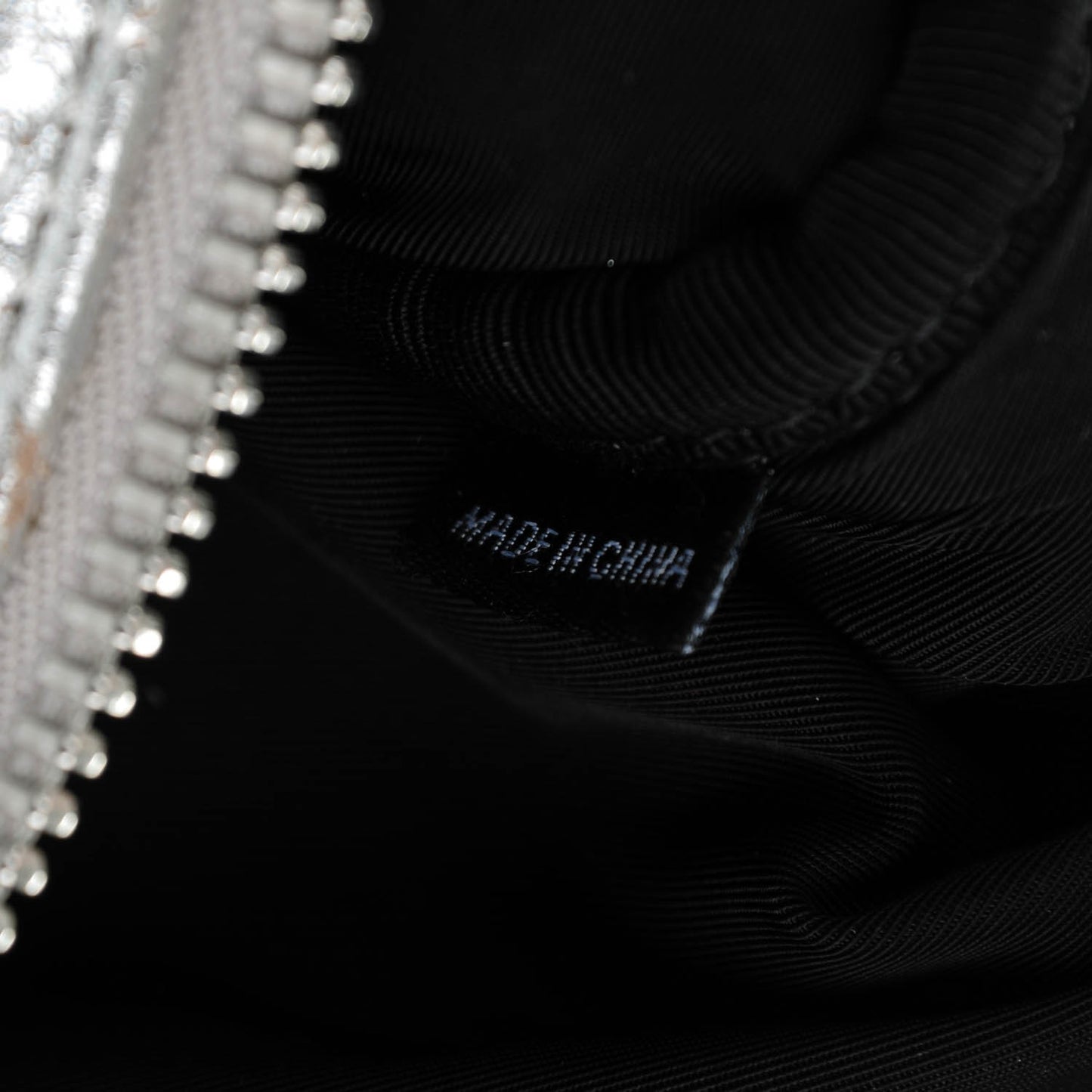 Metallic Pebbled Lambskin Rocco Rhodium Hardware