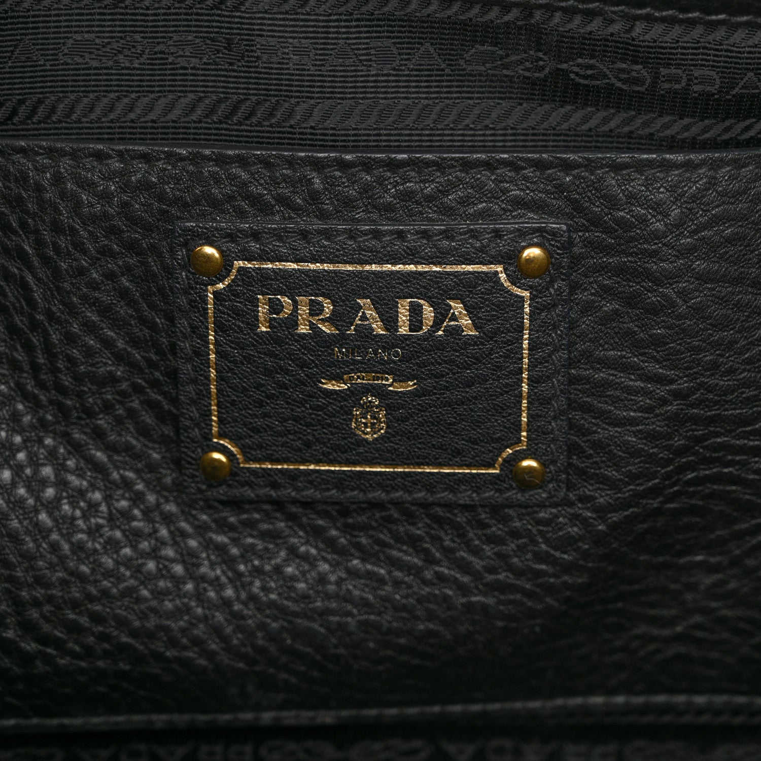 Prada Vitello Daino Side Pocket Hobo Black 6 of 11