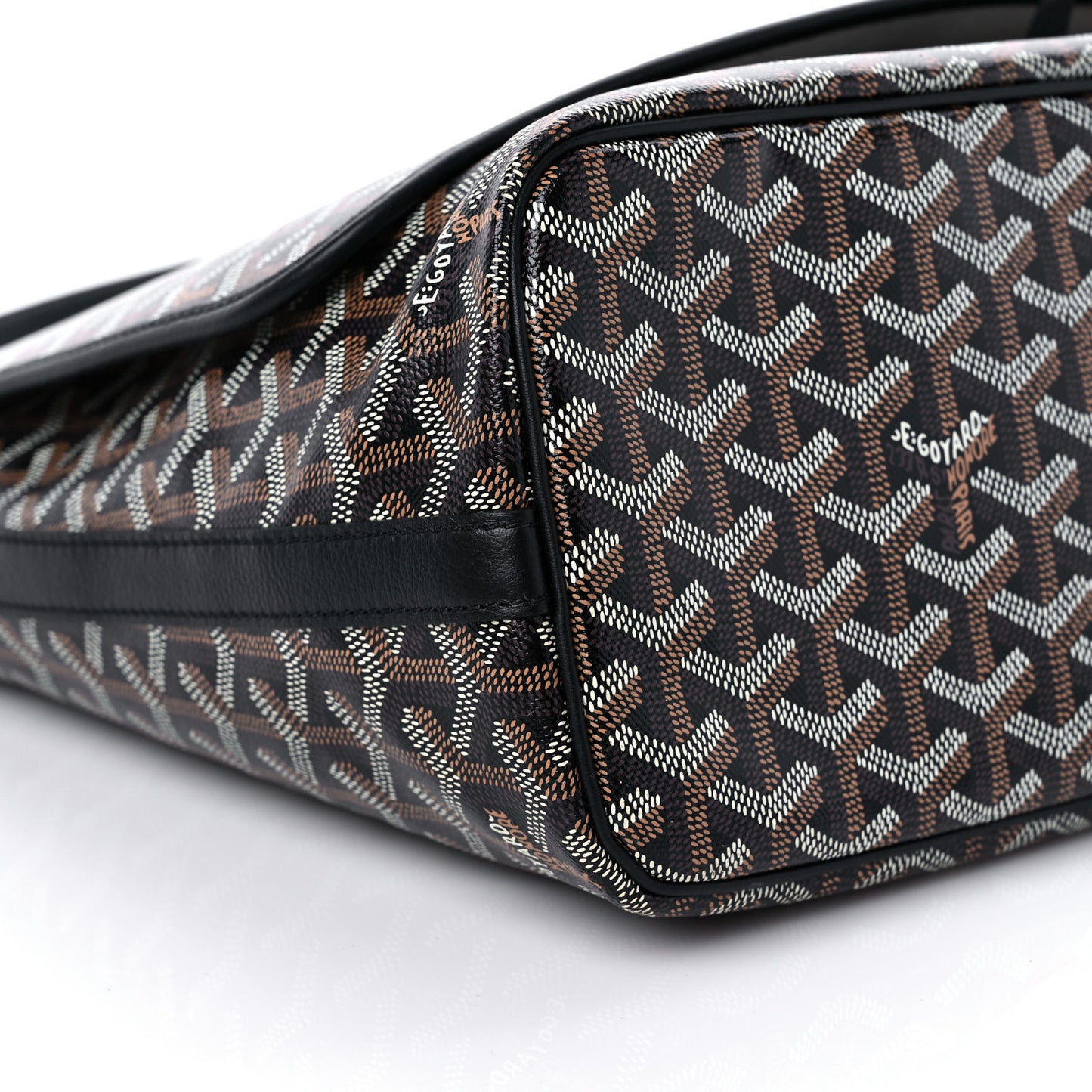 Goyardine Capetien Messenger Bag Black