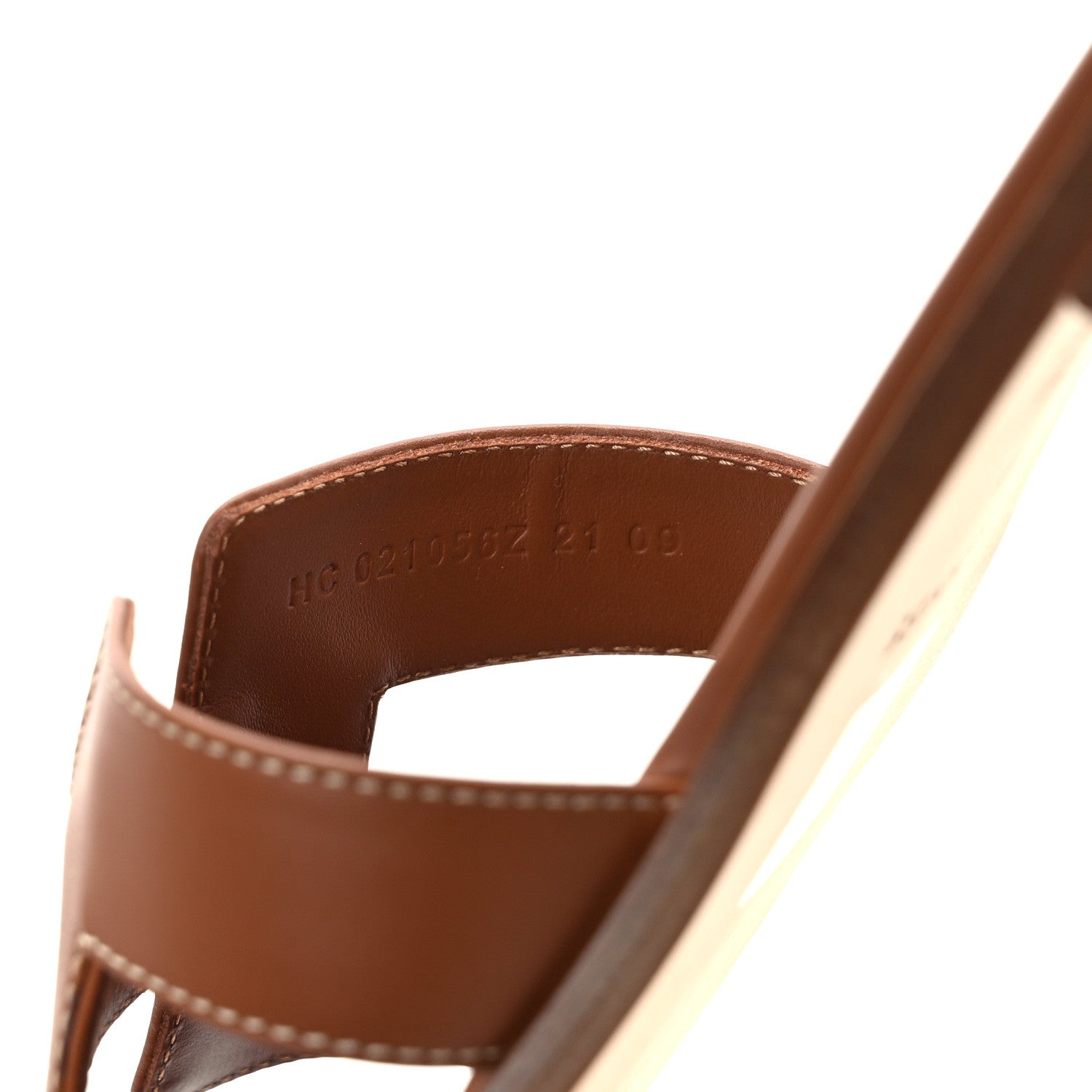 Hermes Box Calfskin Oran Sandals 39 Gold 8 of 11