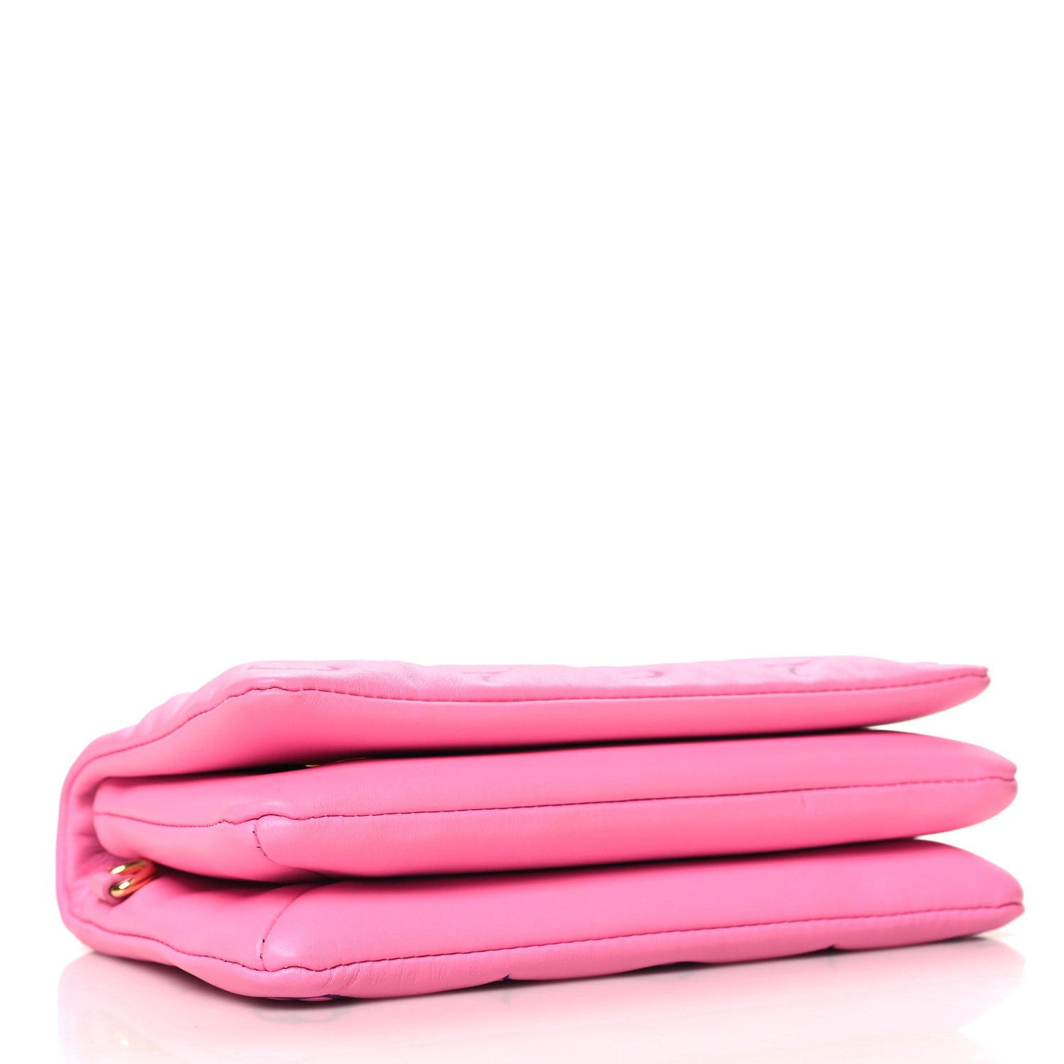 Louis Vuitton Lambskin Embossed Monogram Vuittamins Pochette Coussin Rose Violet 4 of 11