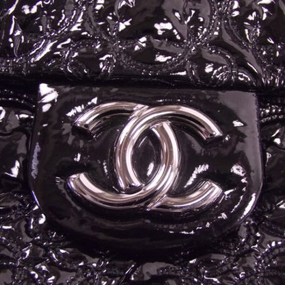 Chanel Patent Camelia Quilted Jumbo Flap 12 of 12