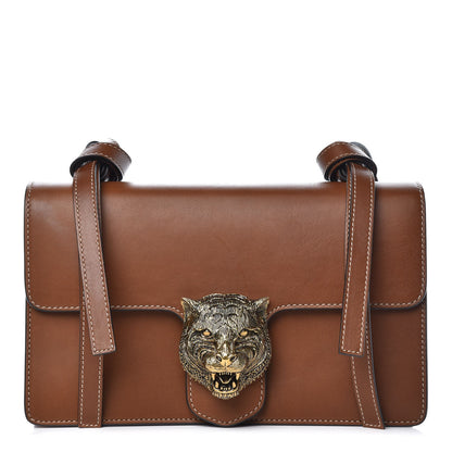 Gucci Calfskin Animalier Shoulder Bag Brown 1 of 8