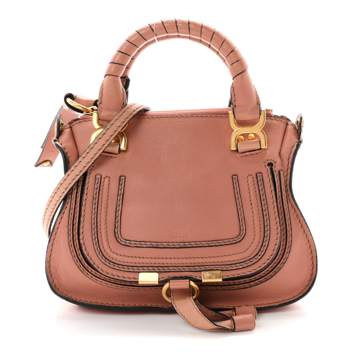 Calfskin Mini Marcie Satchel Waterlily