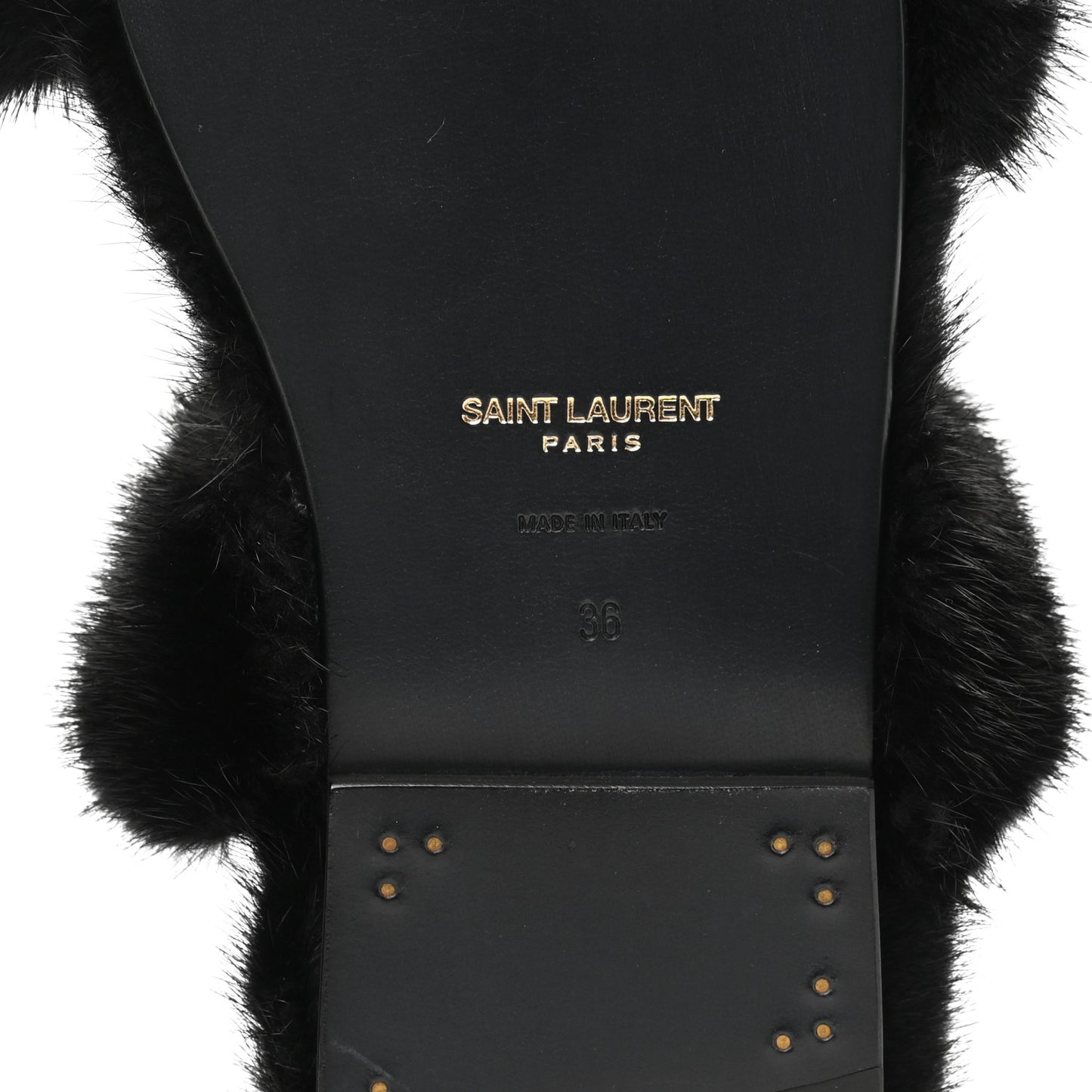 Mink Bleach Slides 36 Black