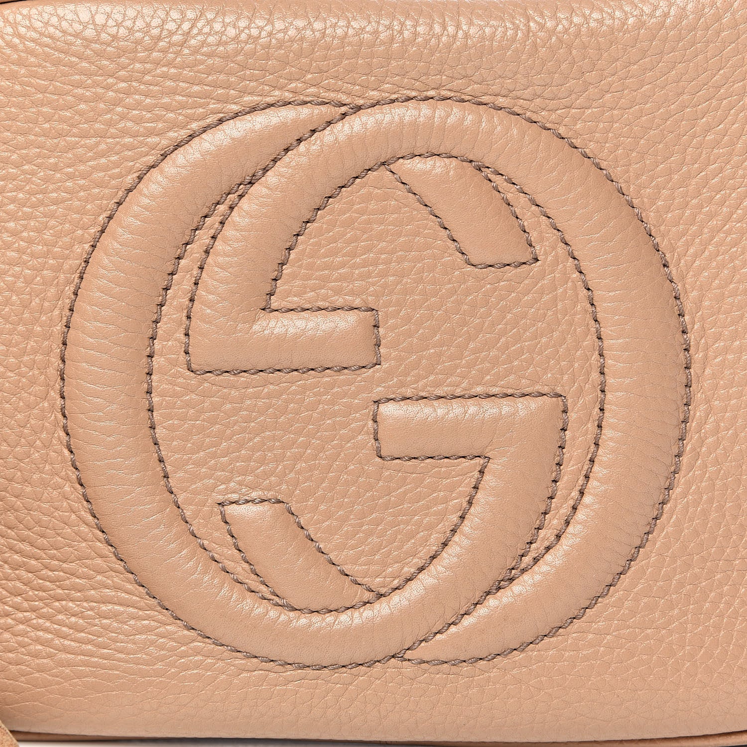Gucci Pebbled Calfskin Small Soho Disco Bag Rose Beige 14 of 14