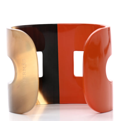 Hermes Lacquered Wood Buffalo Horn Ano Cuff PM 3 of 4
