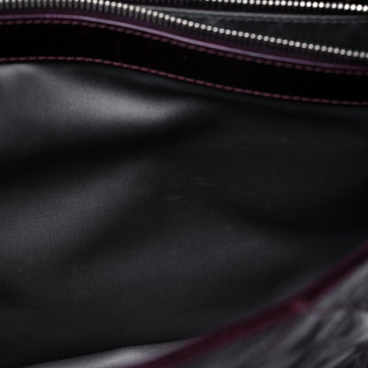 Chanel Distressed Patent Quilted Shopping Tote Purple 13 of 17