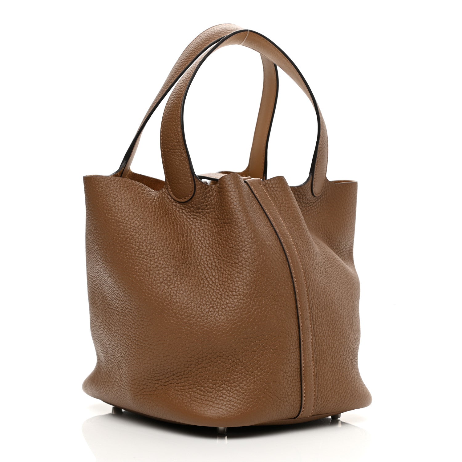 Hermes Taurillon Clemence Swift Eclat Picotin Lock 22 MM Alezan Biscuit 3 of 10