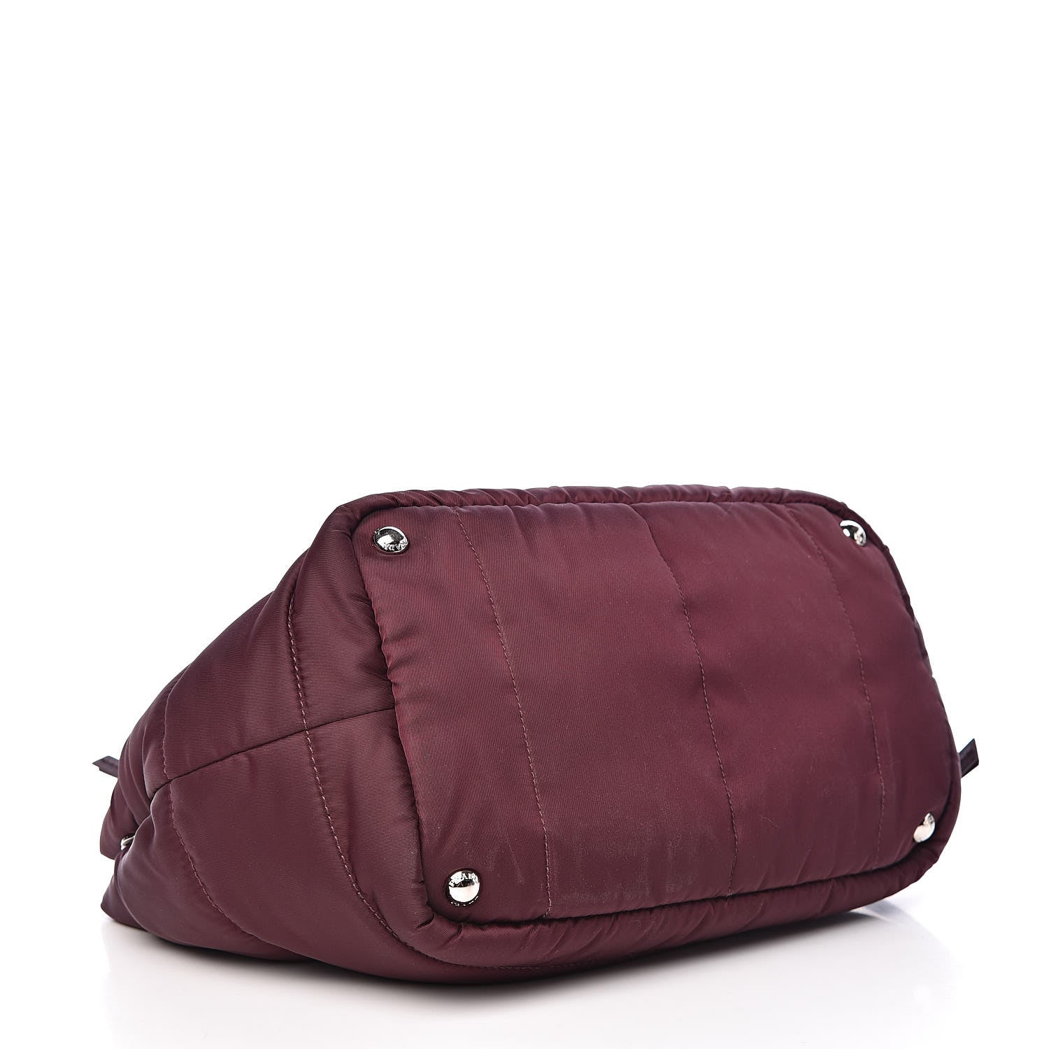 Prada Tessuto Nylon Bomber Tote Bordeaux 4 of 9