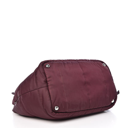 Prada Tessuto Nylon Bomber Tote Bordeaux 4 of 9