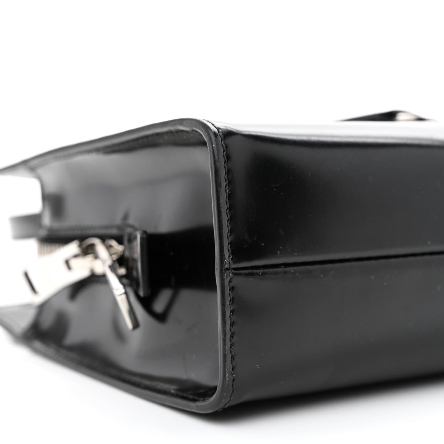 Spazzolato Mini Re-Edition 1995 Double Handle Handbag Black