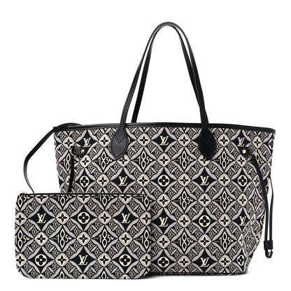 Louis Vuitton Jacquard Since 1854 Neverfull MM Grey 1 of 11
