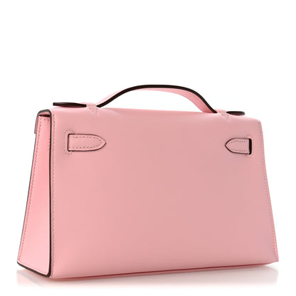 Hermes Swift Kelly Pochette Clutch Rose Sakura 3 of 11