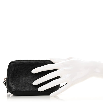 The Row Grained Calfskin Owen Pouch Black 3 of 12