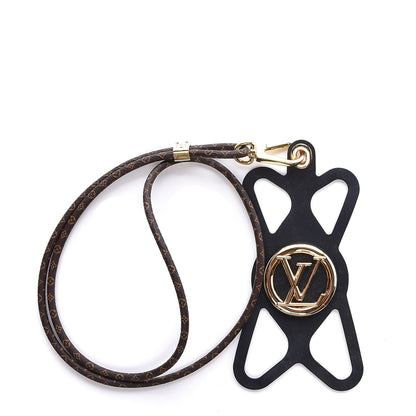 Louis Vuitton Monogram Silicone Louise Phone Holder Black 1 of 5