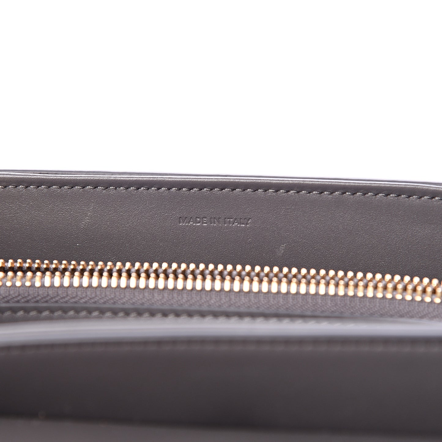 Satinated Calfskin Small 16 Top Handle Bag Gray