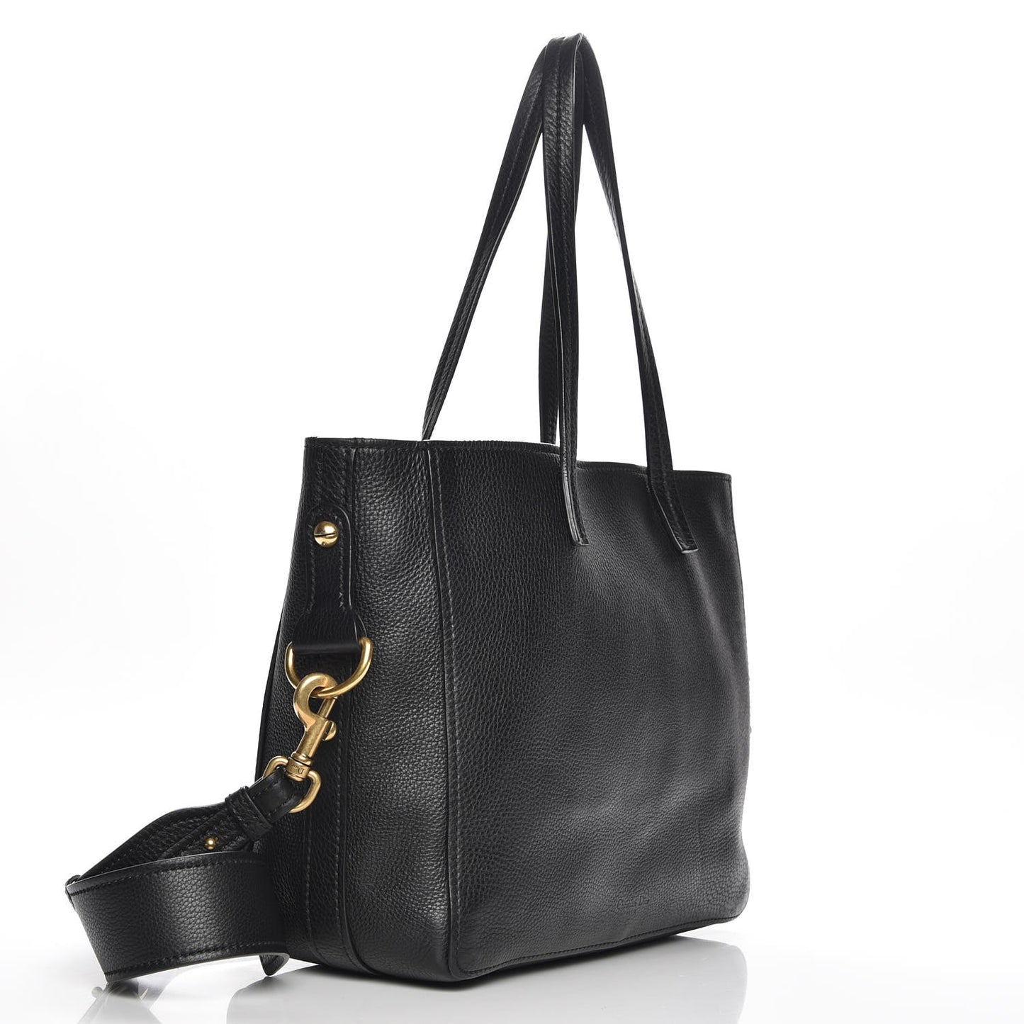 Grained Calfskin D-Bee Shopper Black