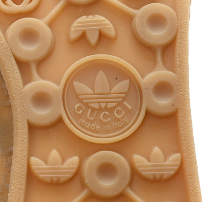Gucci X ADIDAS Vintage GG Monogram Mens Gazelle Sneakers 7.5 Mid Natural Nut Off White 7 of 10