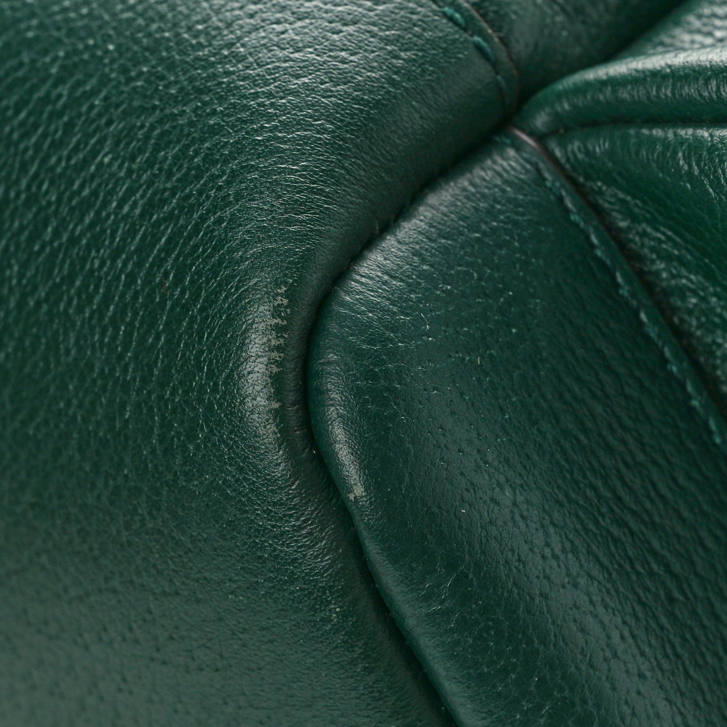 Grained Calfskin Medium Ophidia Double Buckle Backpack Green