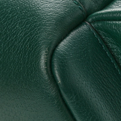 Gucci Grained Calfskin Medium Ophidia Double Buckle Backpack Green 11 of 11