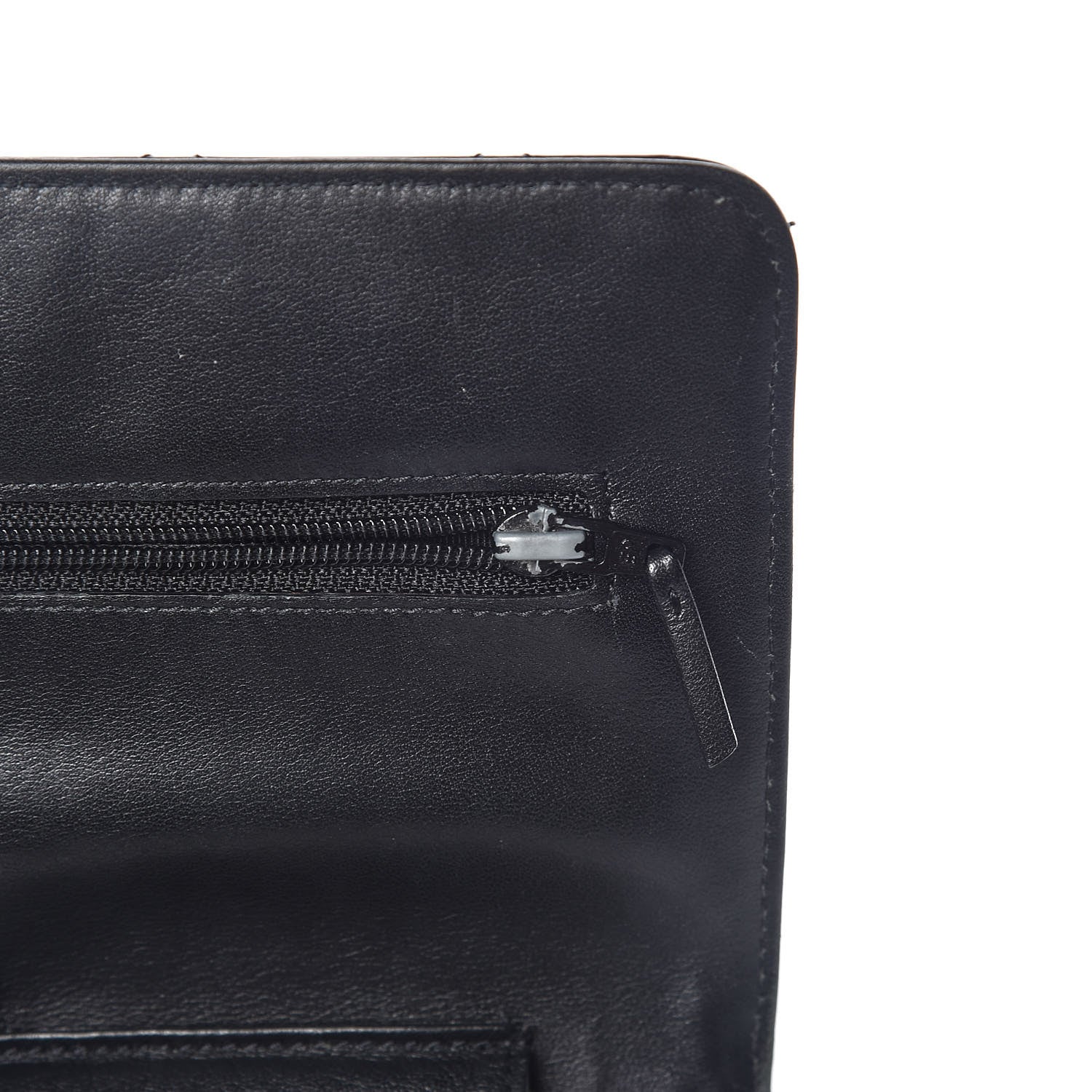 Chanel Distressed Patent Calfskin Quilted Reissue Wallet On Chain WOC Black 10 of 10
