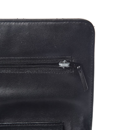 Chanel Distressed Patent Calfskin Quilted Reissue Wallet On Chain WOC Black 10 of 10