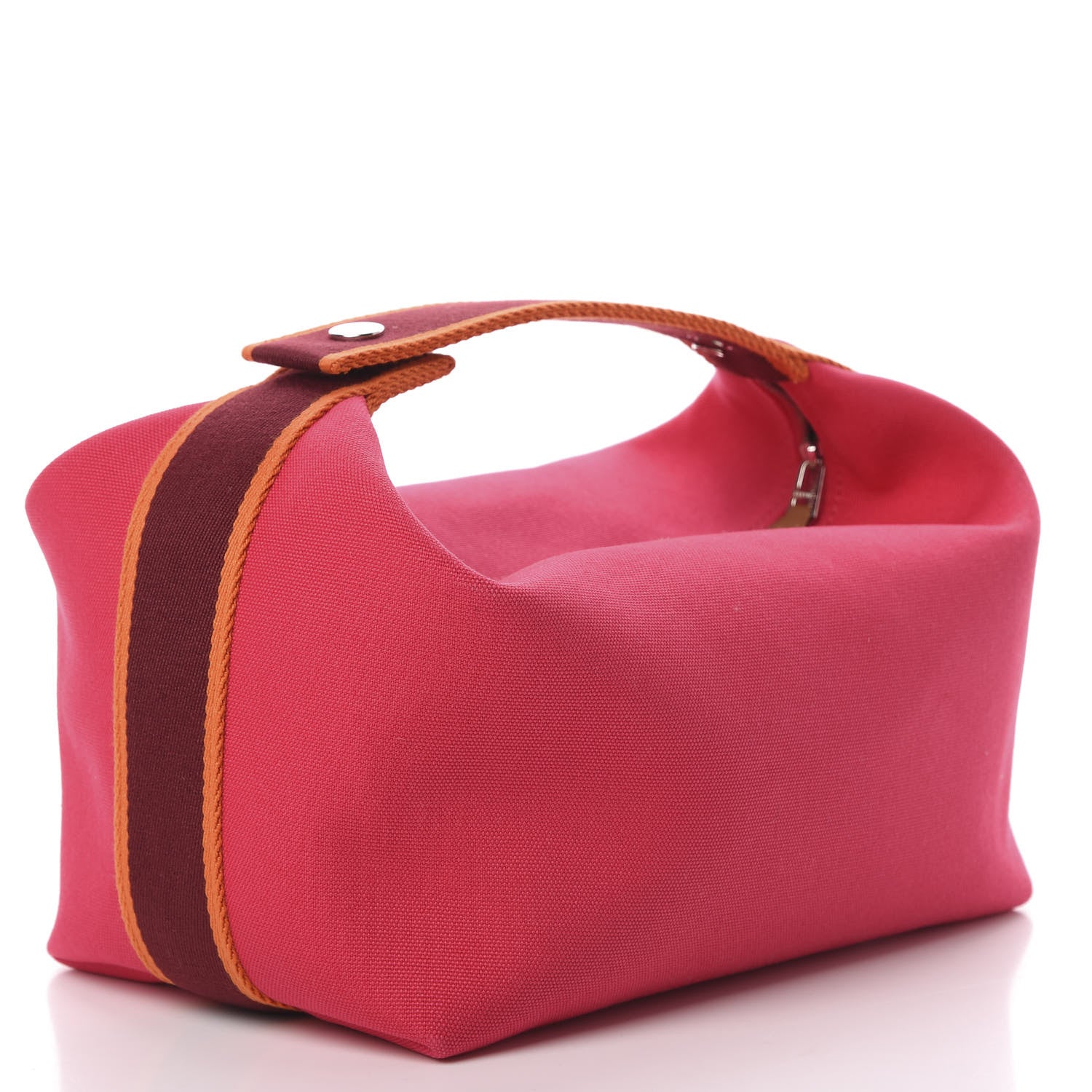Hermes Canvas Large Bride-A-Brac Pouch Hibiscus 3 of 8
