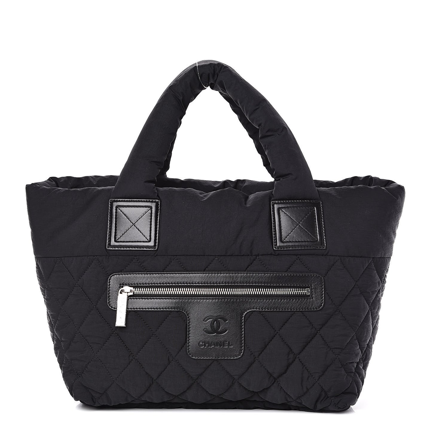 Nylon Quilted Coco Cocoon Bowler Black
