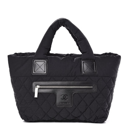 Chanel Nylon Quilted Coco Cocoon Bowler Black 1 of 9