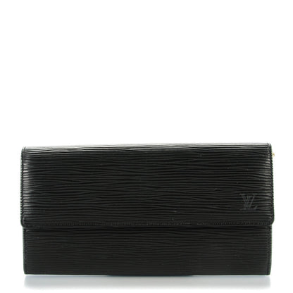 Louis Vuitton Epi Porte-Monnaie Credit Wallet Black 1 of 6