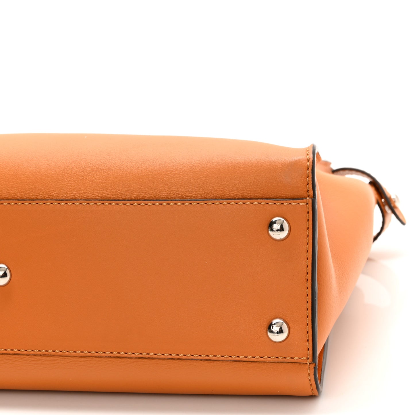 Vitello Seta Shiny Nappa Plexiglass Granite Medium Peekaboo Iconic Satchel Ginger Latte