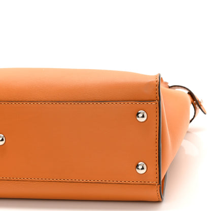 Fendi Vitello Seta Shiny Nappa Plexiglass Granite Medium Peekaboo Iconic Satchel Ginger Latte 11 of 11