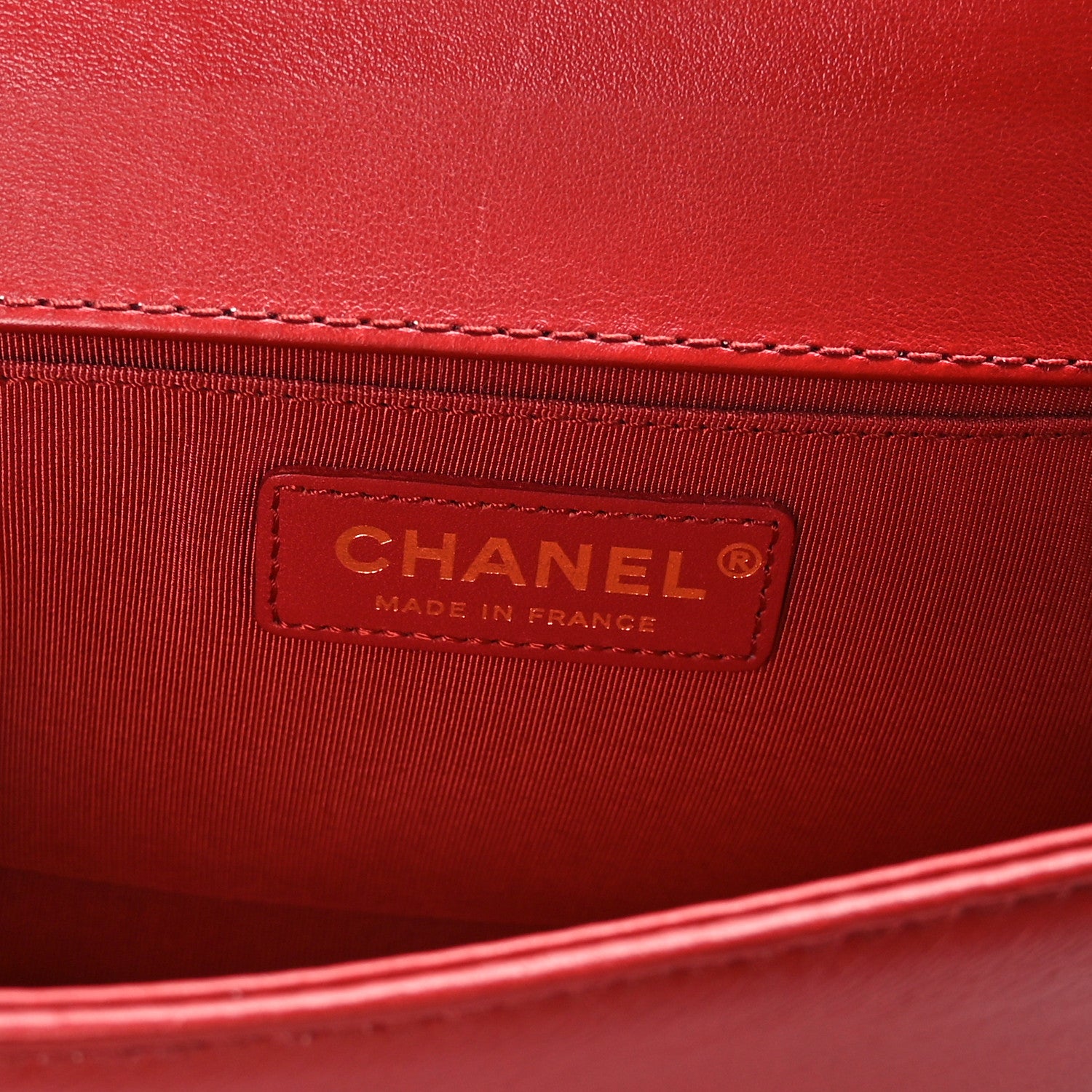 Chanel Lambskin Quilted Medium Top Handle Boy Flap Red 6 of 8