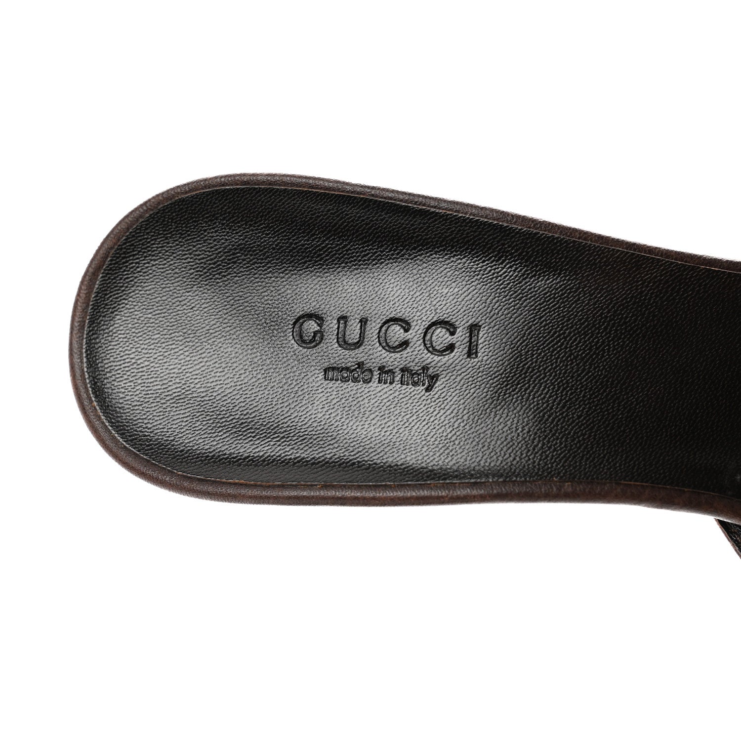 Gucci Monogram D Ring Mules 7 Brown 8 of 9