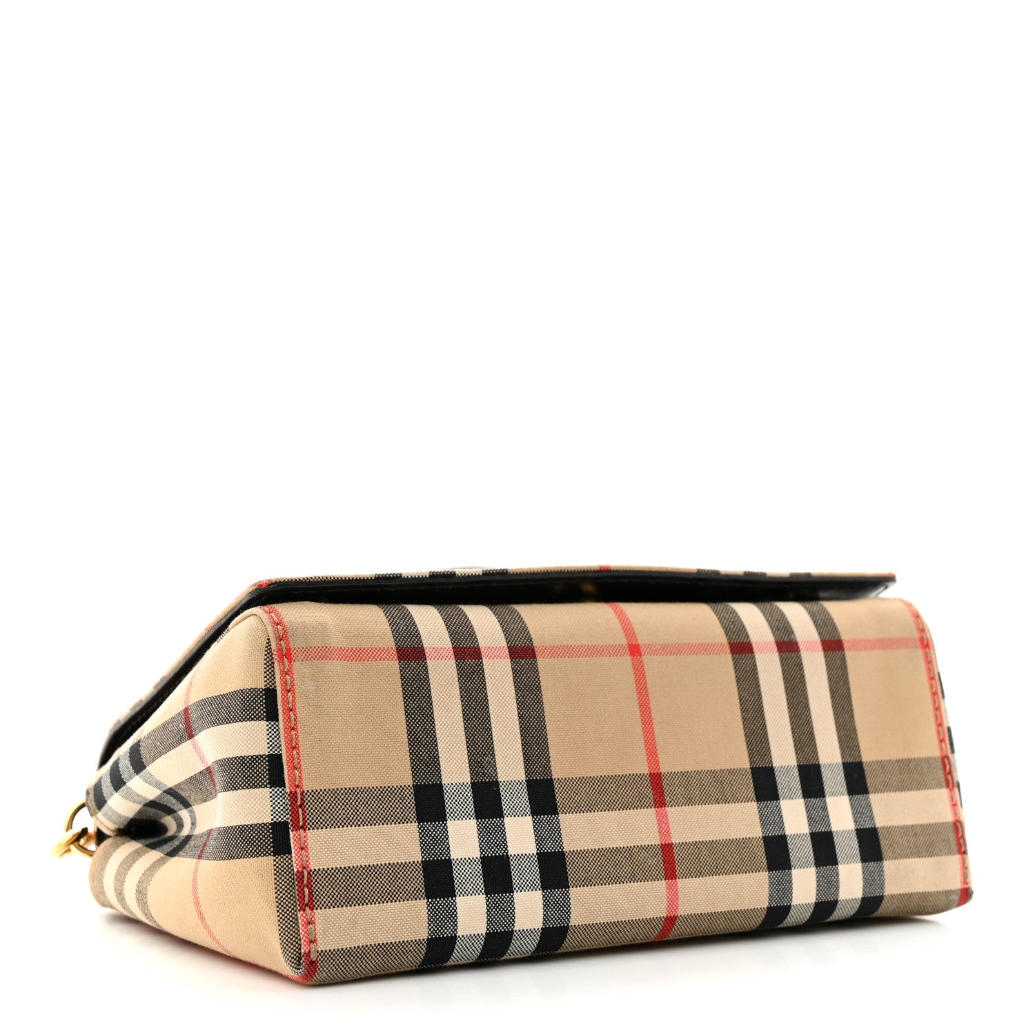 Burberry Vintage Check Hackberry Crossbody Bag Archive Beige Black 4 of 10