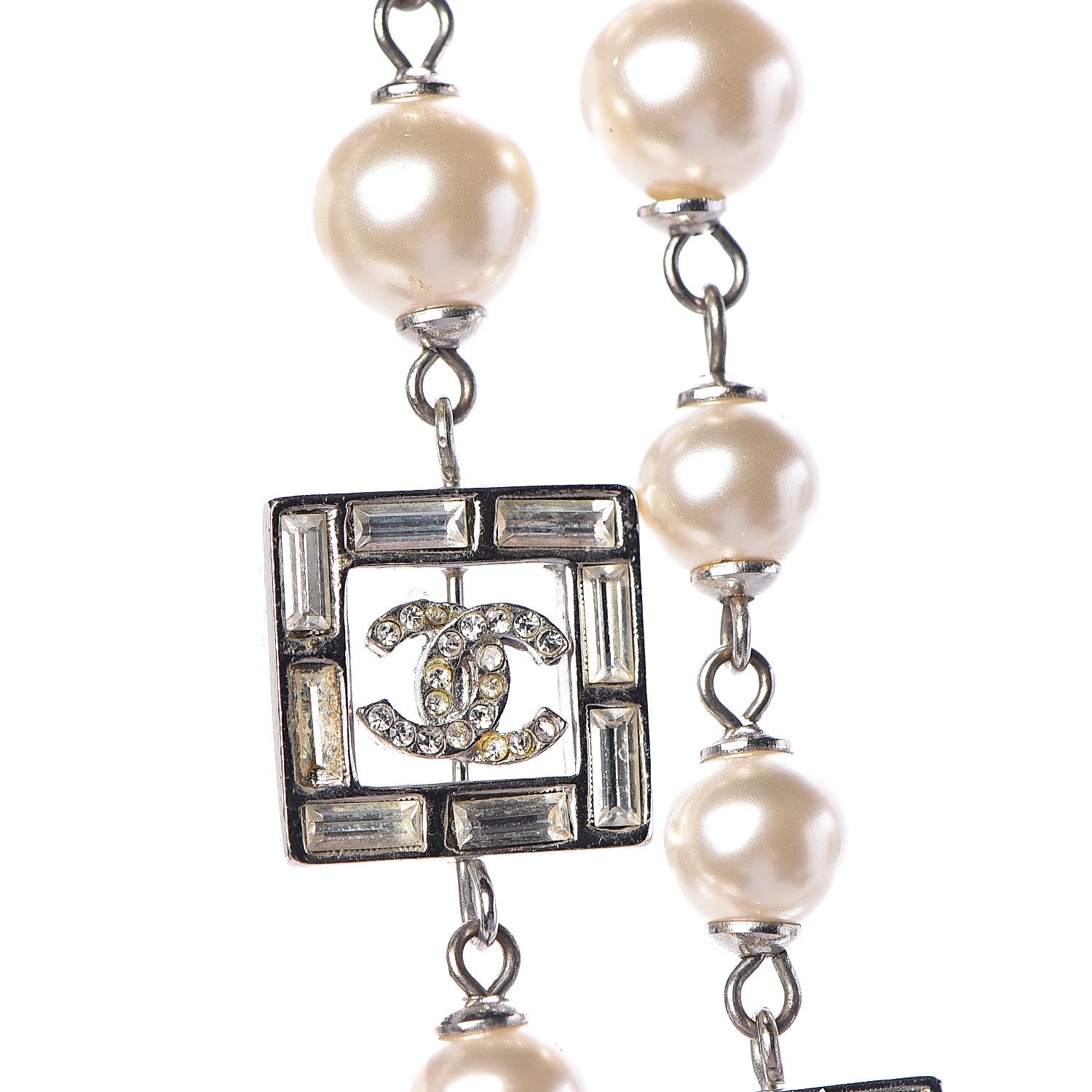 Chanel Pearl CC Star Long Necklace Gold 5 of 12