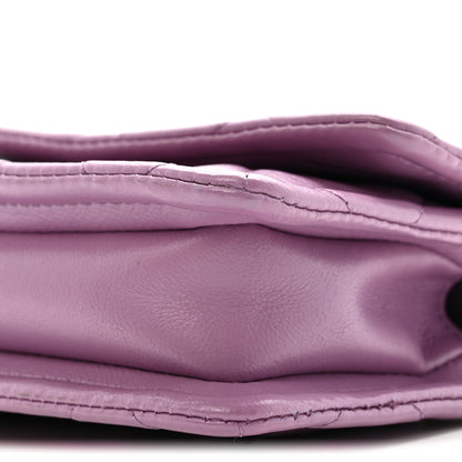 Chanel Shiny Lambskin Quilted Extra Mini Flap Purple 10 of 12
