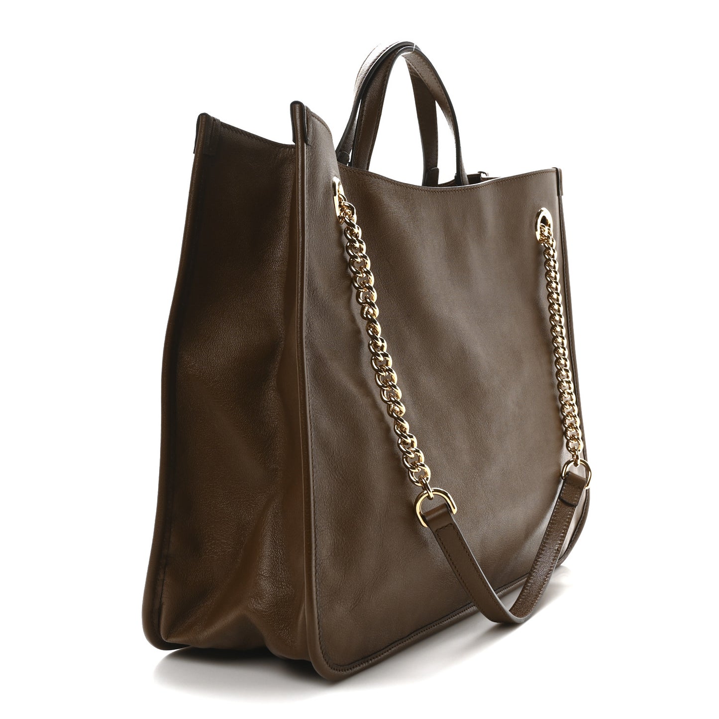 New Sakai Calfskin Lux Large Horsebit 1955 Tote Bag Brown Sugar