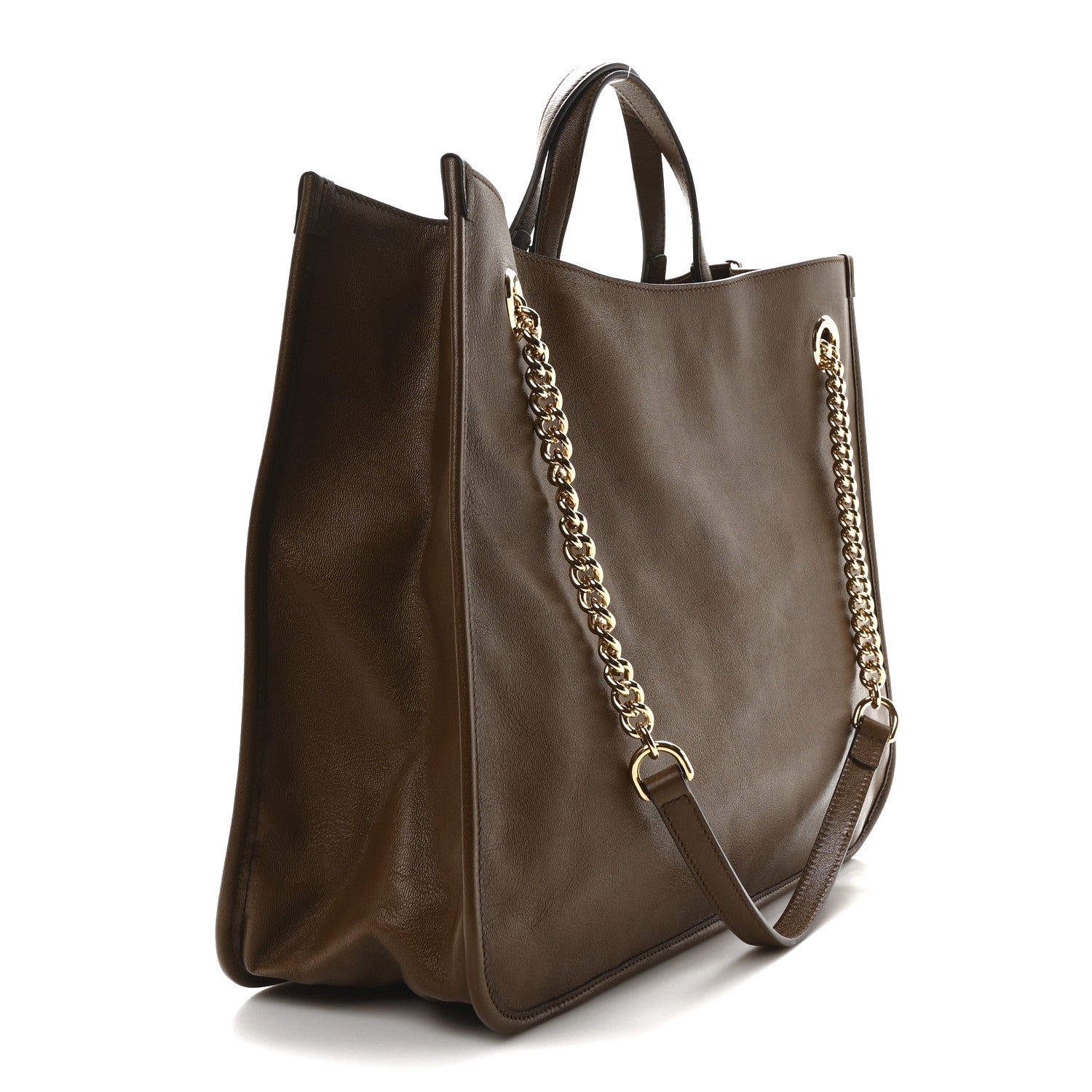 Gucci New Sakai Calfskin Lux Large Horsebit 1955 Tote Bag Brown Sugar 3 of 10