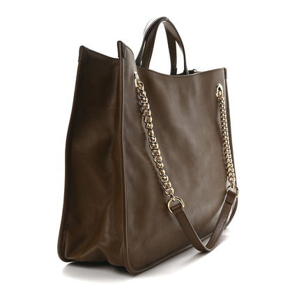 Gucci New Sakai Calfskin Lux Large Horsebit 1955 Tote Bag Brown Sugar 3 of 10